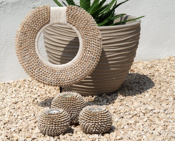 Schelpen ornament beige S | M