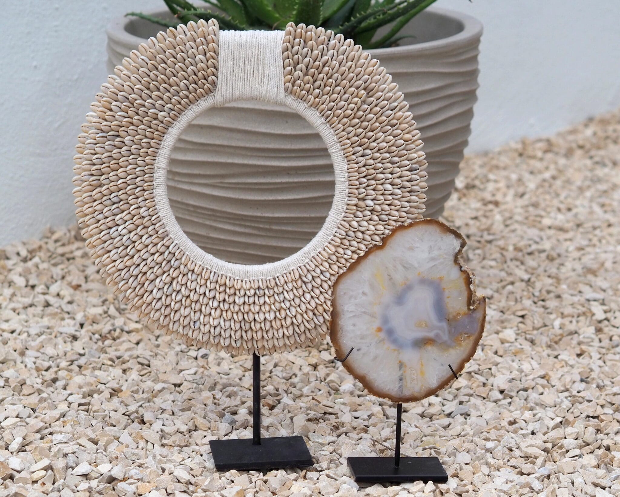 Agaat earth op standaard