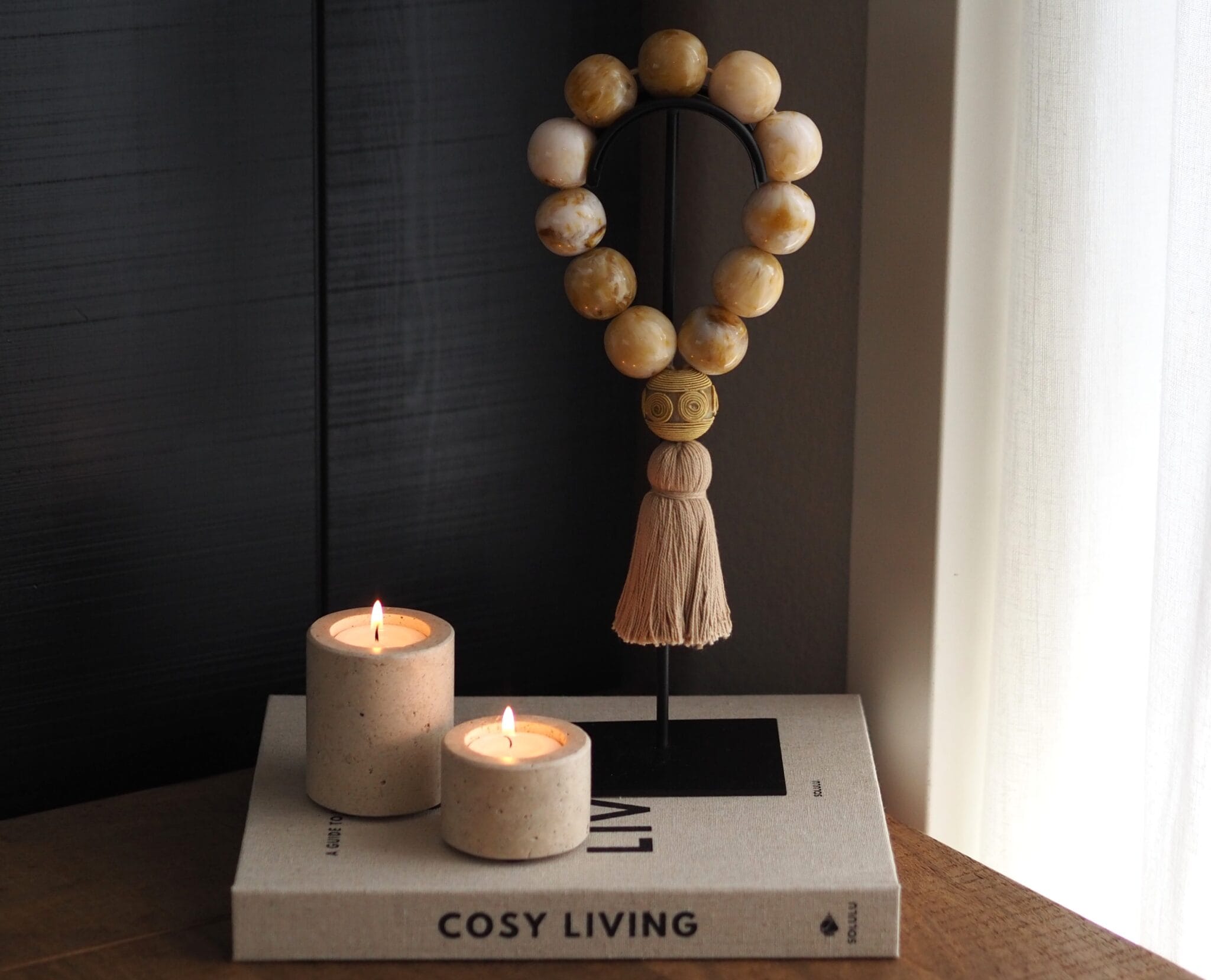 Kralenketting flos | beige