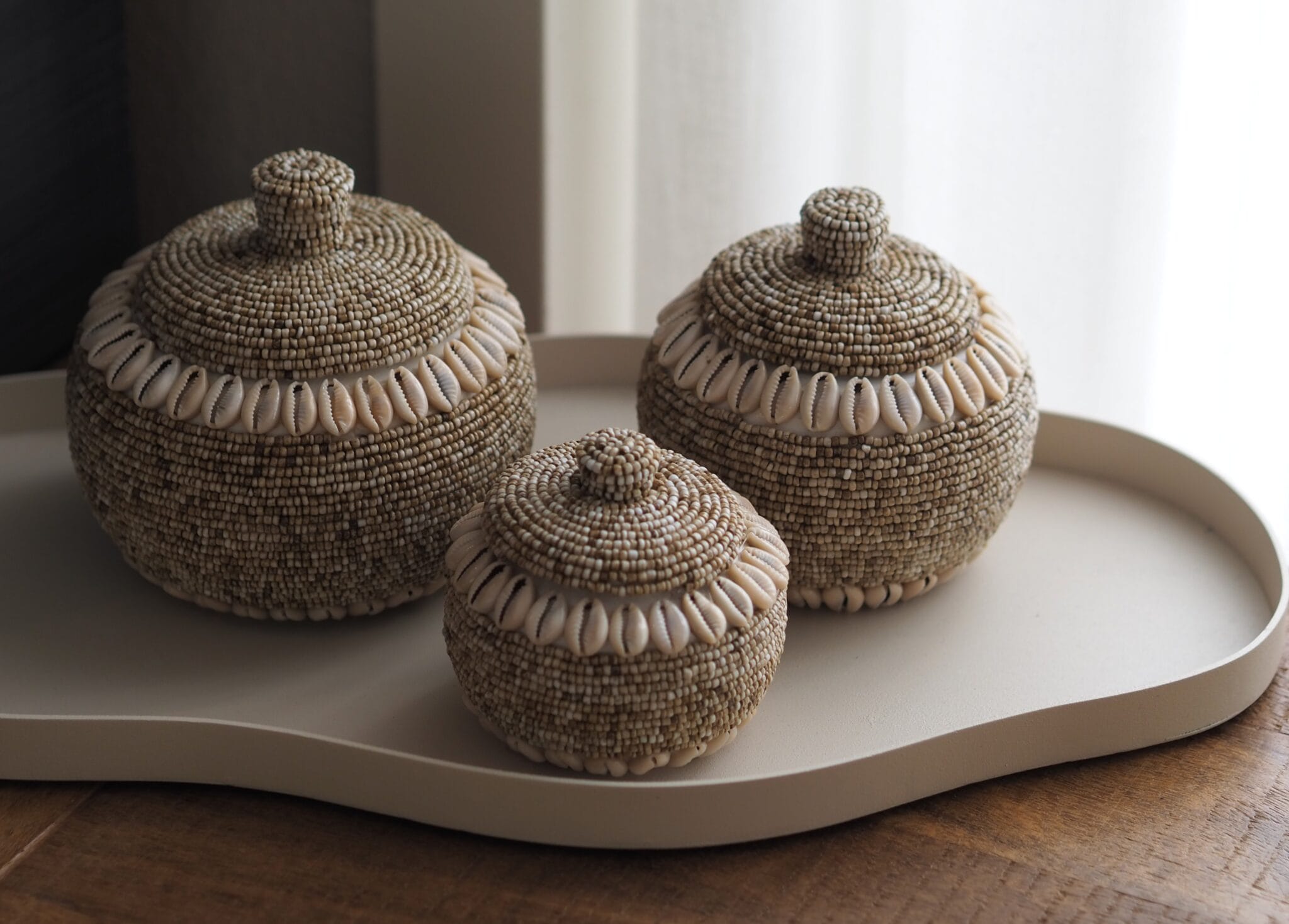 Kralenpotjes moyo | beige